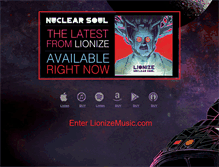 Tablet Screenshot of lionizemusic.com